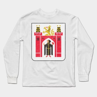 Munich / Germany Faded Style Coat of Arms Design Long Sleeve T-Shirt